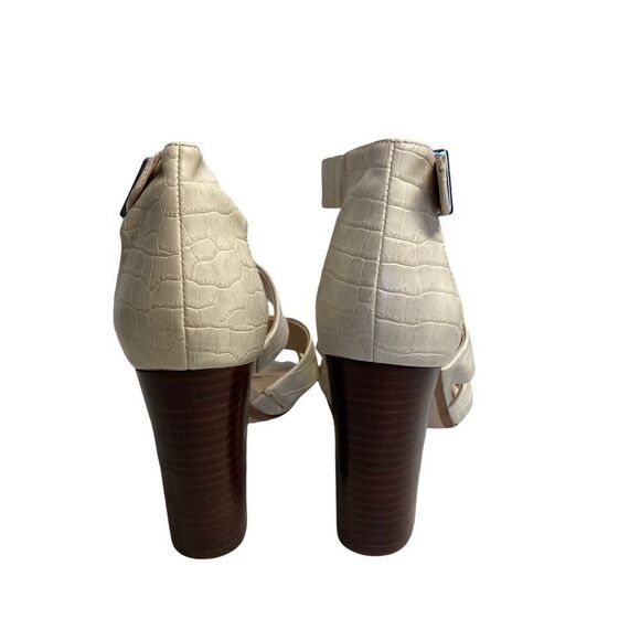 JONES NEW YORK,Cream,Cone Block, Open toe,Gladiator Heels,Sz 6.5 M, Jessie Style - Picture 2 of 14